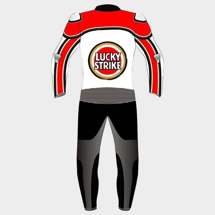 Lucky Strike Motogp Motorbike Racing Leather Suit