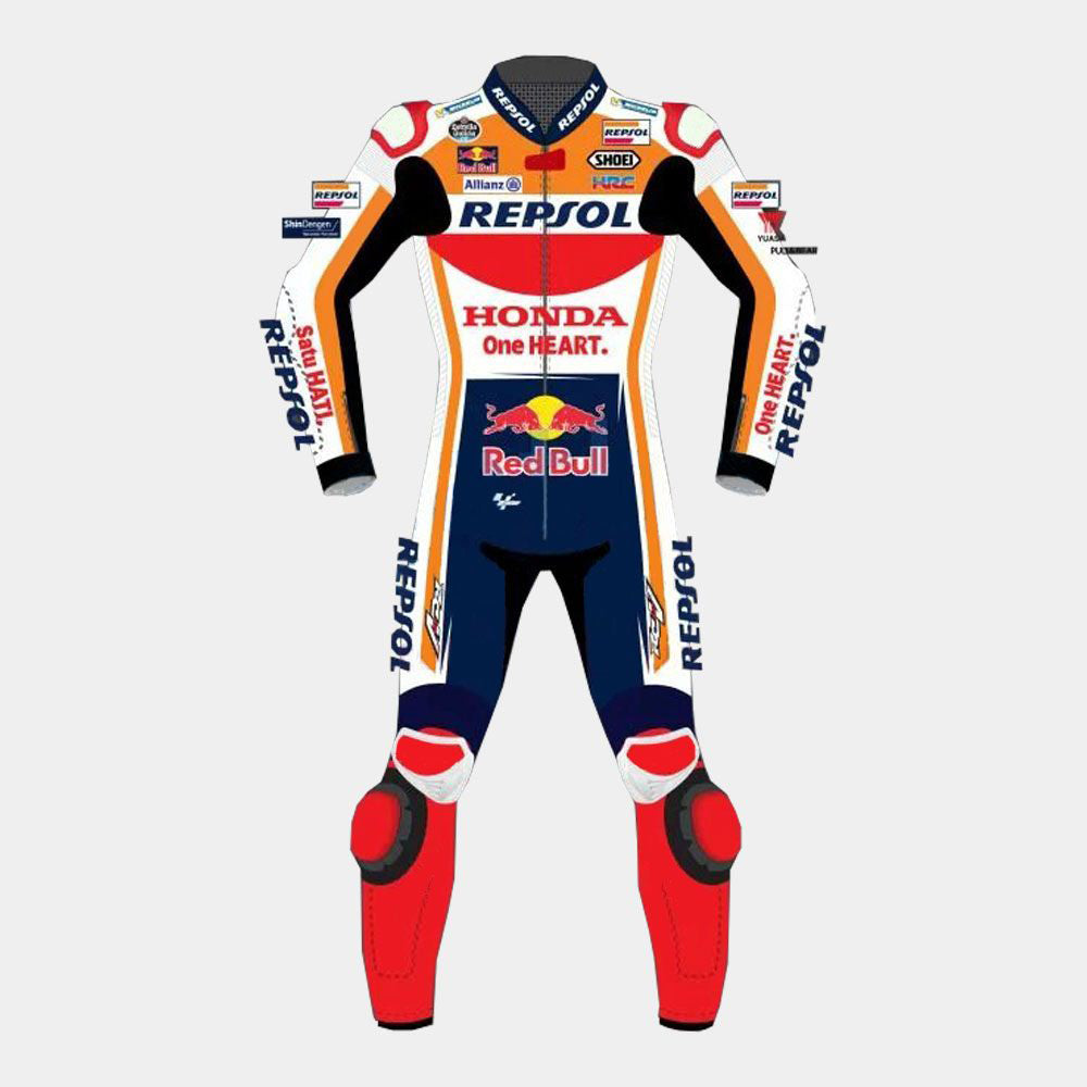 Marc Marquez Repsol Honda Motogp 2021 Motorbike Racing Leather Suit