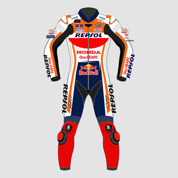 Marc Marquez Repsol Honda Motogp 2023 Motorbike Racing Leather Suit