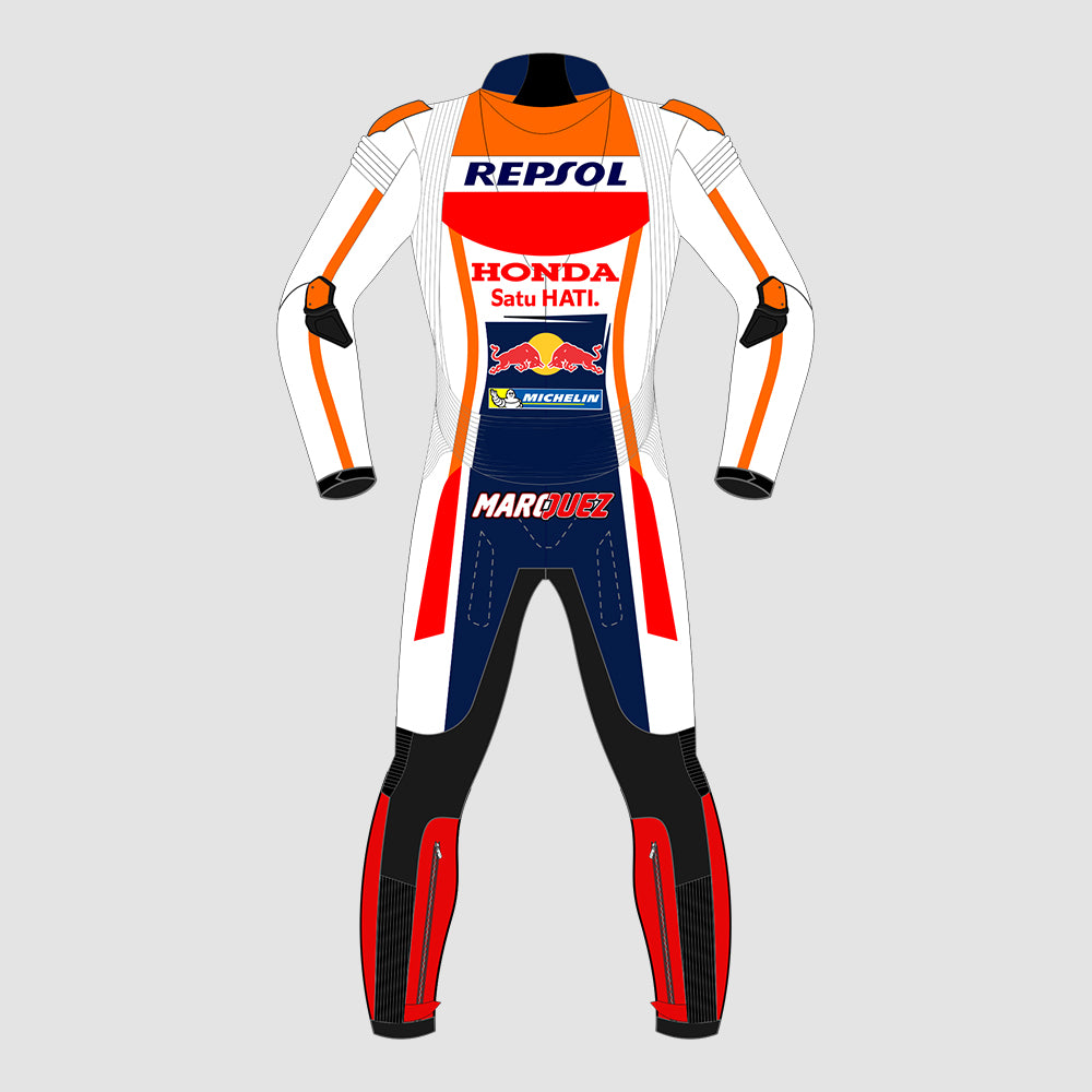 Marc Marquez Repsol Honda Motogp 2023 Motorbike Racing Leather Suit