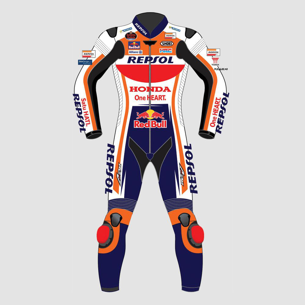 Marc Marquez Honda Motogp 2022 Motorbike Racing Leather Suit