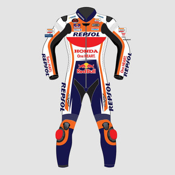 Marc Marquez Honda Motogp 2022 Motorbike Racing Leather Suit