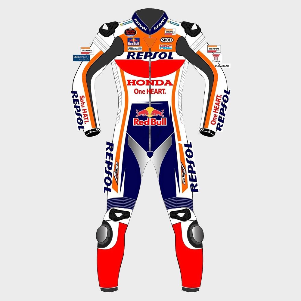 Marc Marquez Repsol Motogp Motorbike Racing Leather Suit