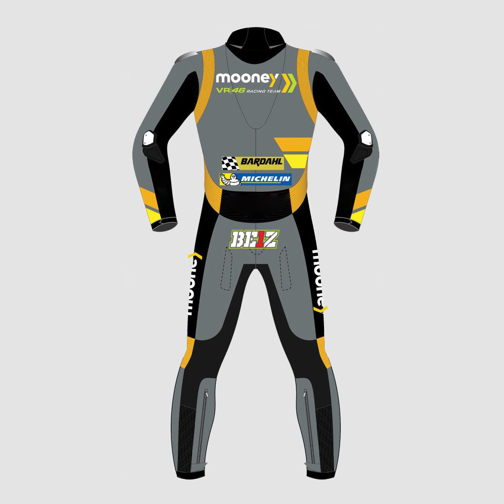 Marco Bezzecchi Mooney VR46 2022 Motogp Motorbike Racing Leather Suit
