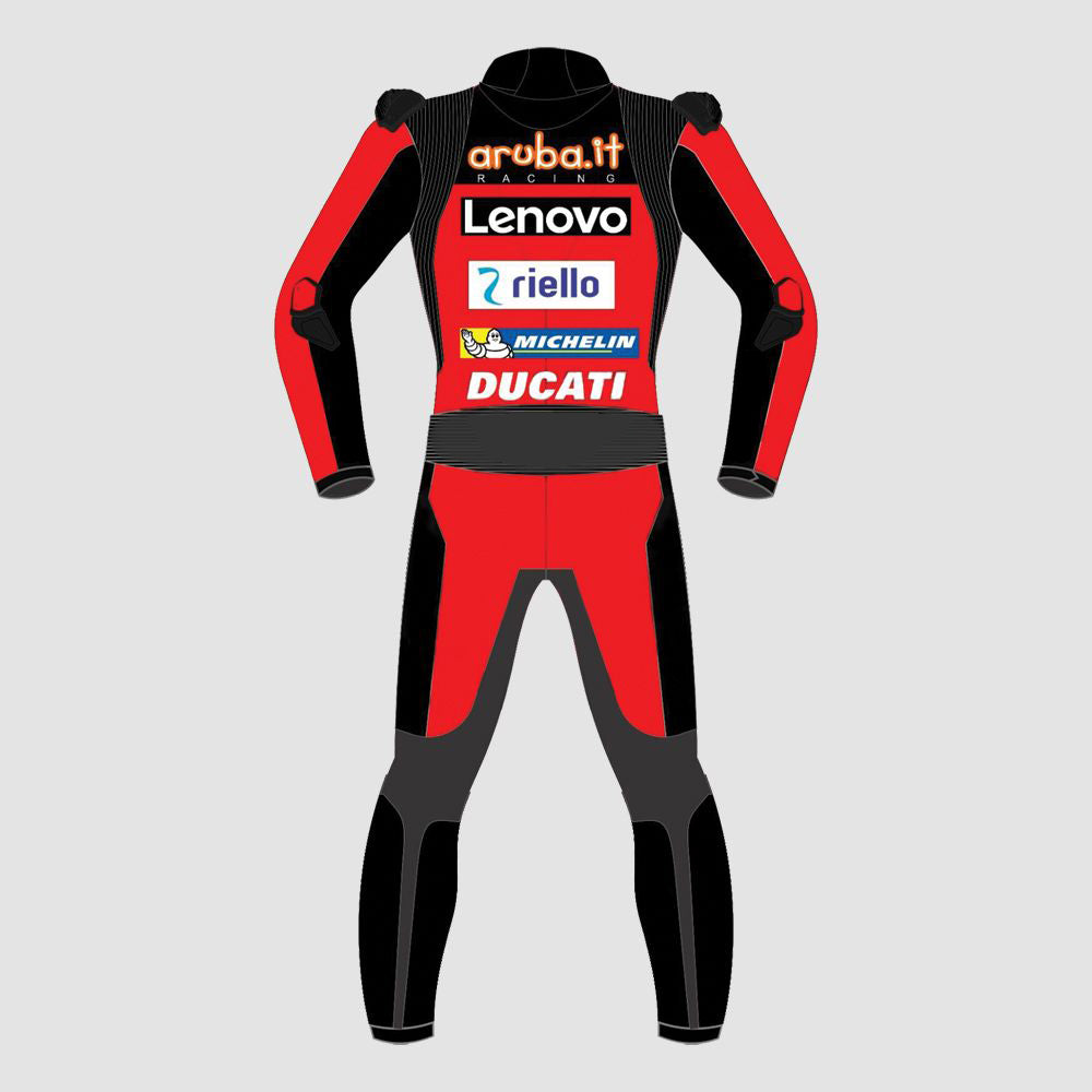 Michael Ruben Ducati Lenovo 2022 Motogp Motorbike Racing Leather Suit