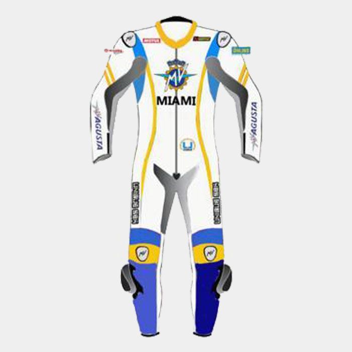 MV Agusta Motogp Motorbike Racing Leather Suit