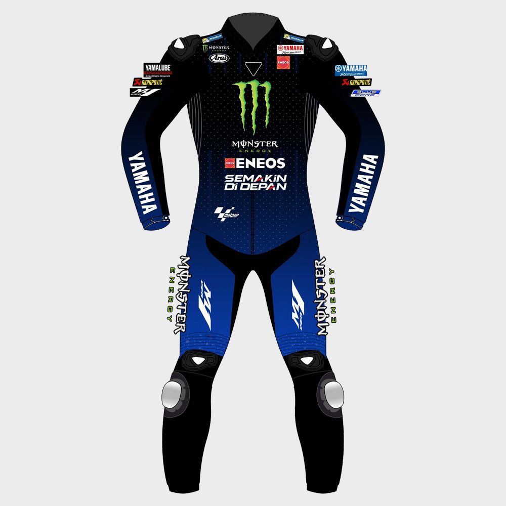 Naverick Vinales Yamaha Motogp Motorbike Racing Leather Suit