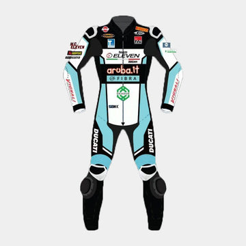 Chaz Davies Ducati WSBK 2021 Motogp Motorbike Racing Leather Suit