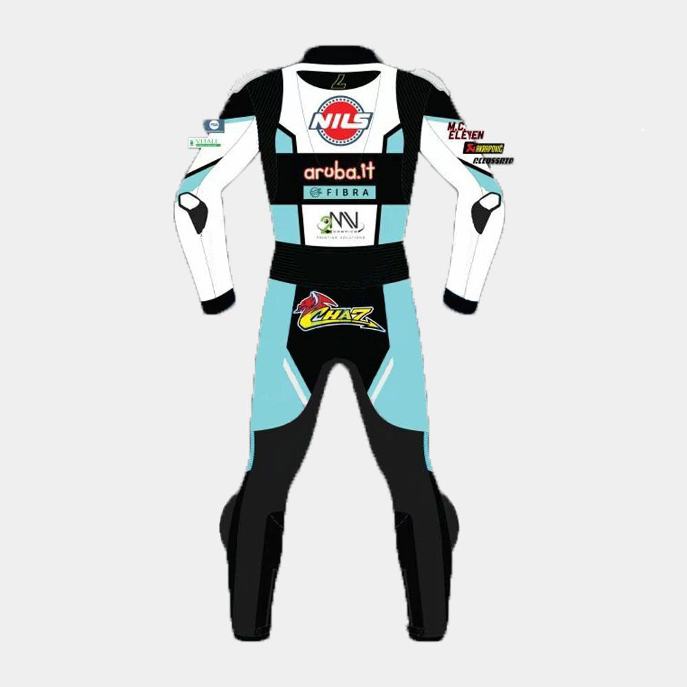 Chaz Davies Ducati WSBK 2021 Motogp Motorbike Racing Leather Suit