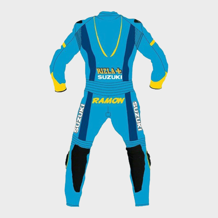 Suzuki Rizla Motogp Motorbike Racing Leather Suit