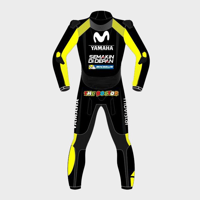 Valentino Rossi Movistar Yamaha 2018 Black Motogp Motorbike Racing Leather Suit