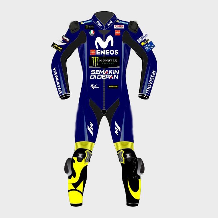 Valentino Rossi Movistar Yamaha 2018 Motogp Motorbike Racing Leather Suit