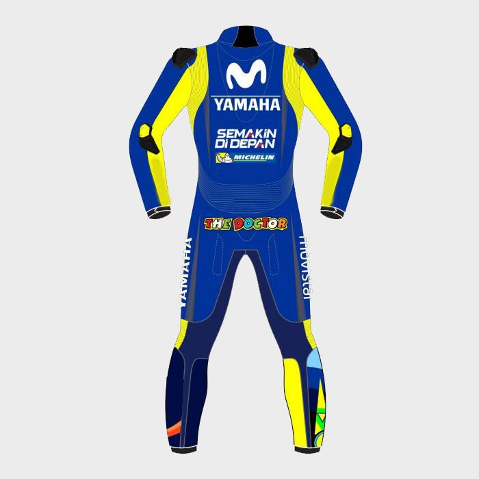 Valentino Rossi Movistar Yamaha 2018 Motogp Motorbike Racing Leather Suit