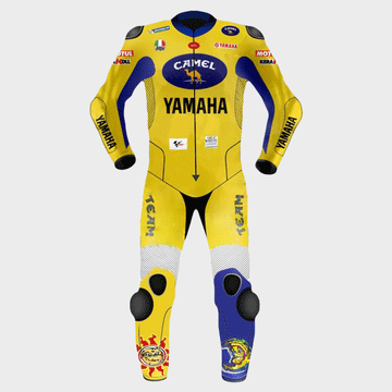 Valentino Rossi Yamaha Camel 2006 Motogp Motorbike Racing Leather Suit