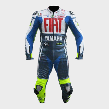 Yamaha Fiat Motogp Motorbike Racing Leather Suit