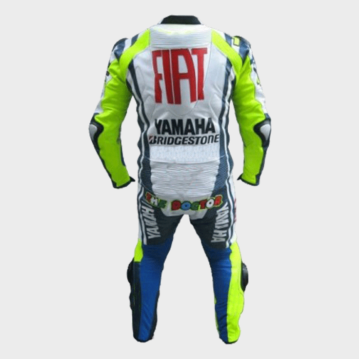 Yamaha Fiat Motogp Motorbike Racing Leather Suit